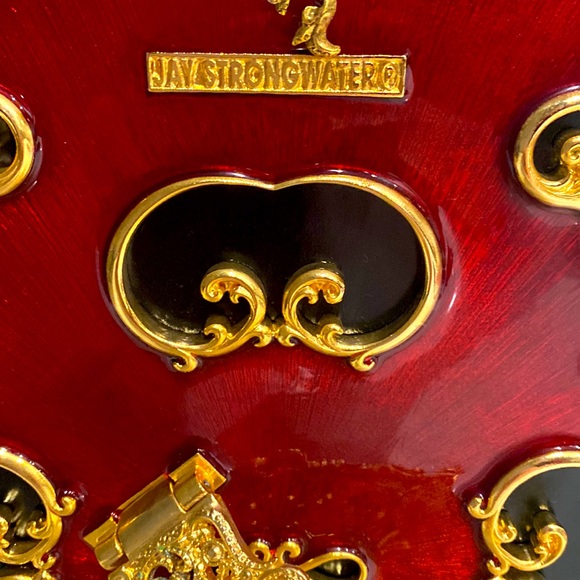 Jay Strongwater 8x10 Black Enamel and Swarovski Crystals Picture Frame - Picture 5 of 8